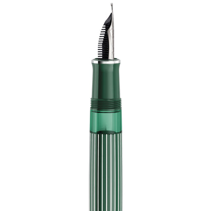 Pelikan M815 Metal Striped Green Fountain Pen
