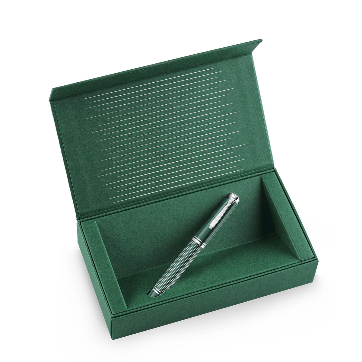 Pelikan M815 Metal Striped Green Fountain Pen
