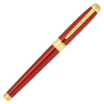 ST Dupont Line D Horse Mane Red + Gold Fountain Pen