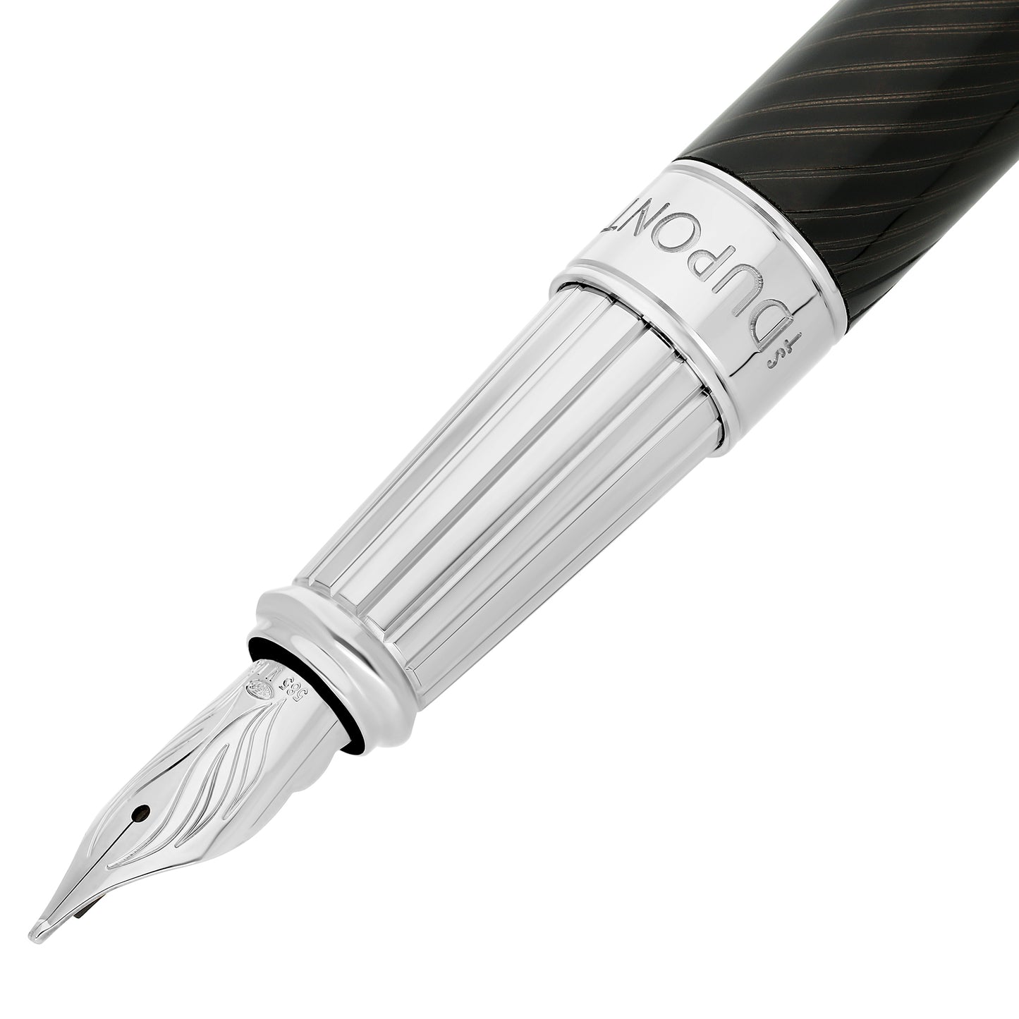 ST Dupont Line D Horse Mane Black + Palladium Fountain Pen