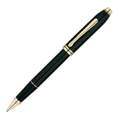 Cross Townsend Rollerball Black Gold Trim