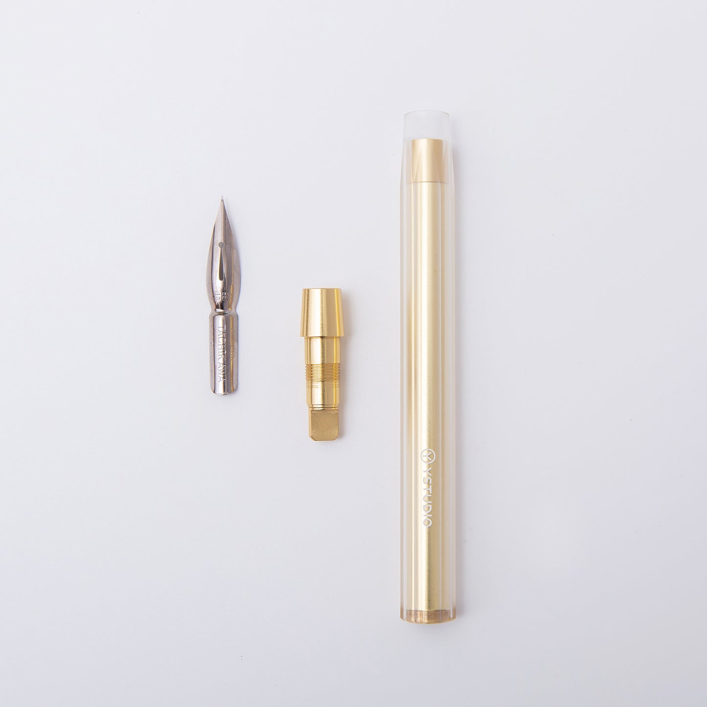 YSTUDIO Glamour Evolve Elemental Dip Pen Brass Gold