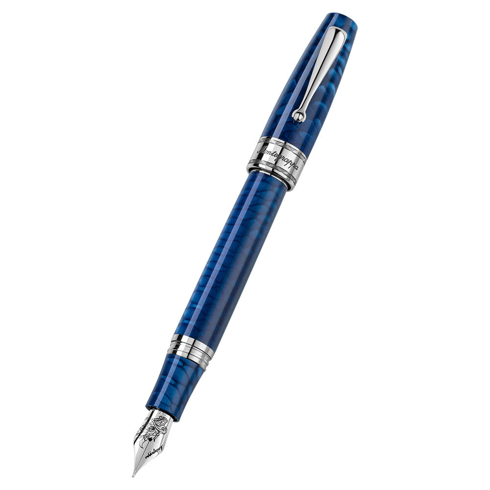 Montegrappa Extra LE Regal Year of the Dragon Deluxe Indigo Blue Fountain Pen