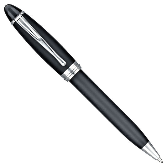 Aurora Ipsilon Satin Ballpoint Black Chrome Trim