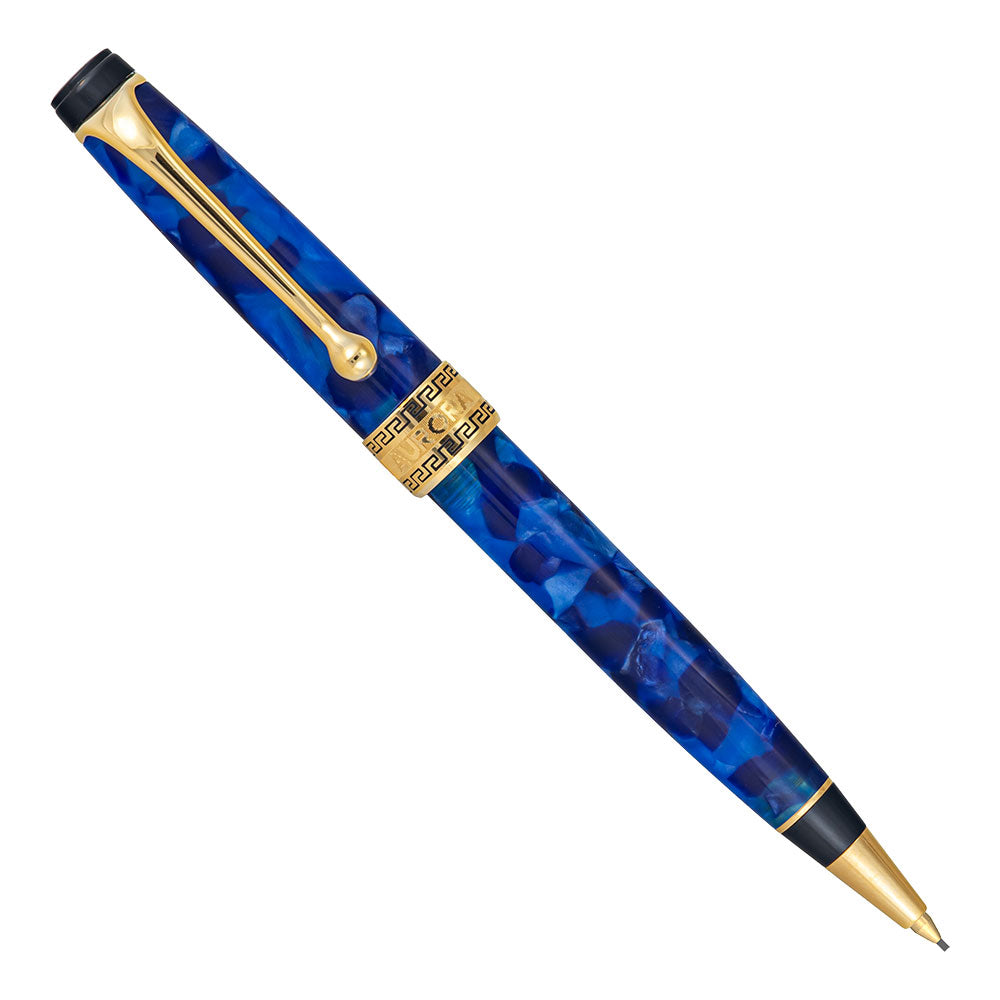 Aurora Optima .7mm Pencil Blue Gold Trim