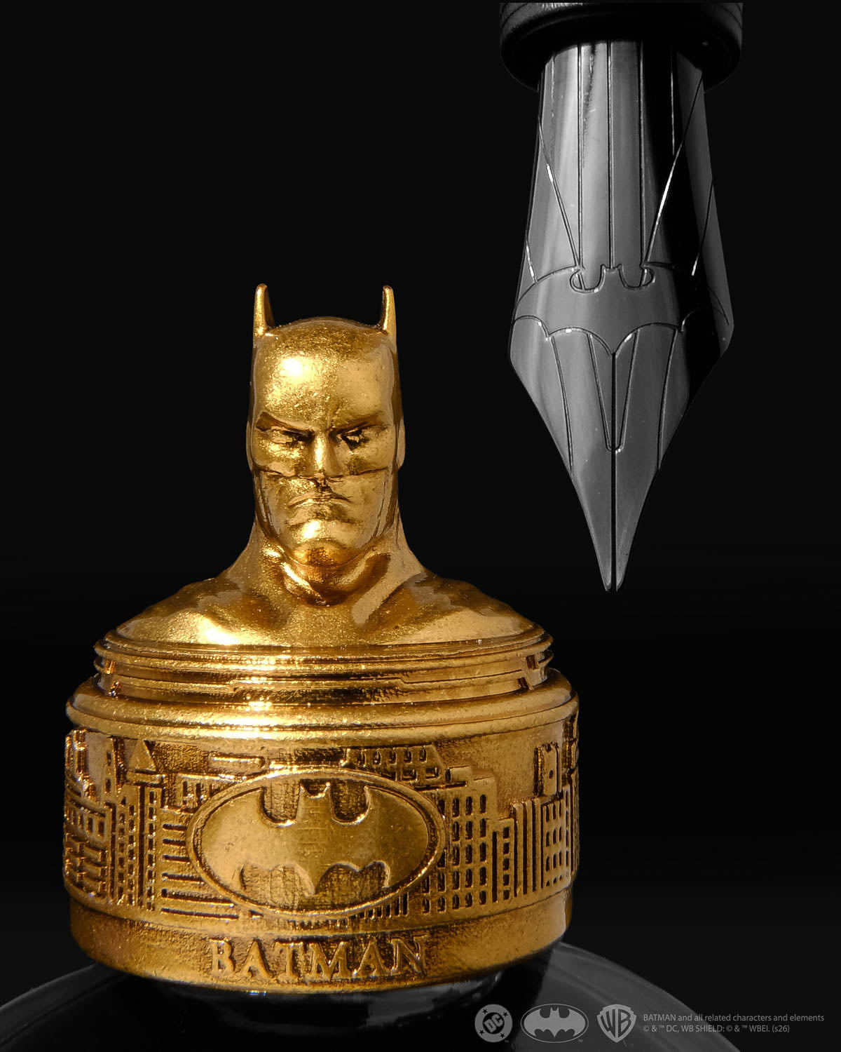 Ferris Wheel Press Limited Edition Marquise Batman Fountain Pen + 38ml Ink Set