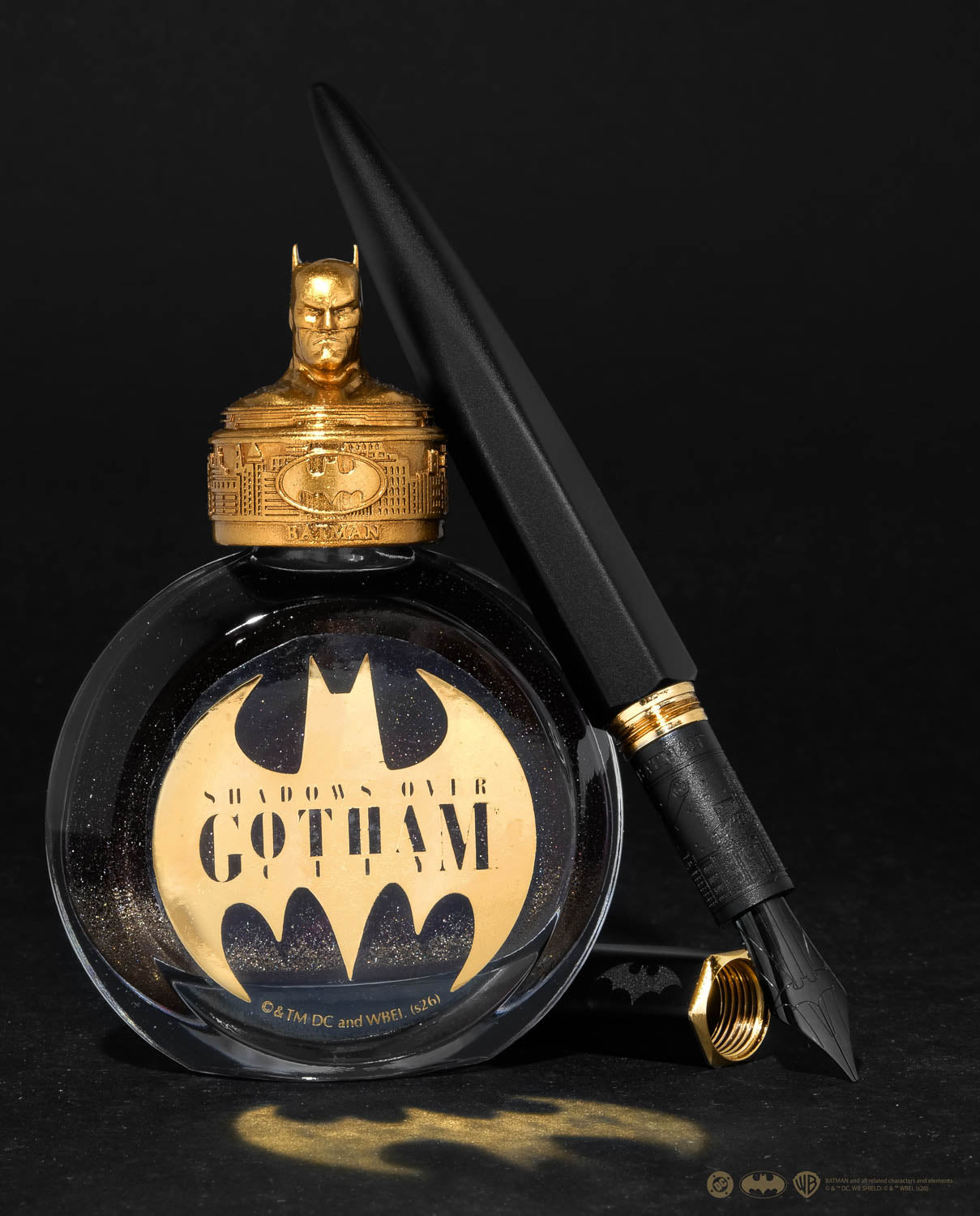 Ferris Wheel Press Limited Edition Marquise Batman Fountain Pen + 38ml Ink Set
