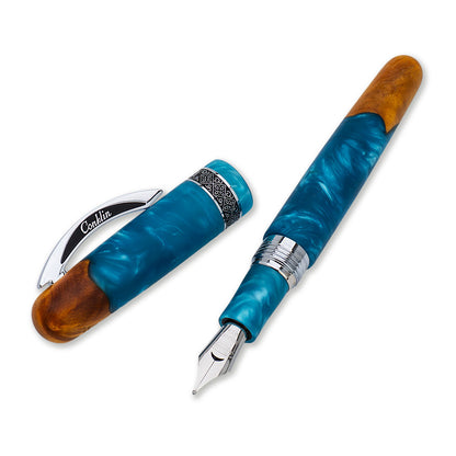 Conklin Spectra Fusion Blue Fountain Pen