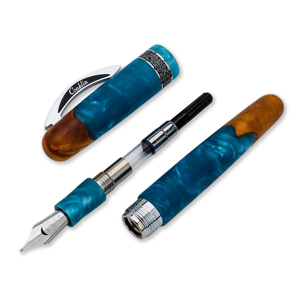 Conklin Spectra Fusion Blue Fountain Pen