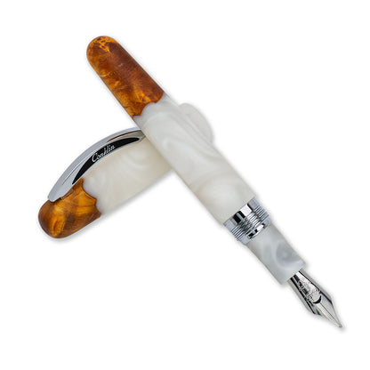 Conklin Spectra Fusion White Fountain Pen