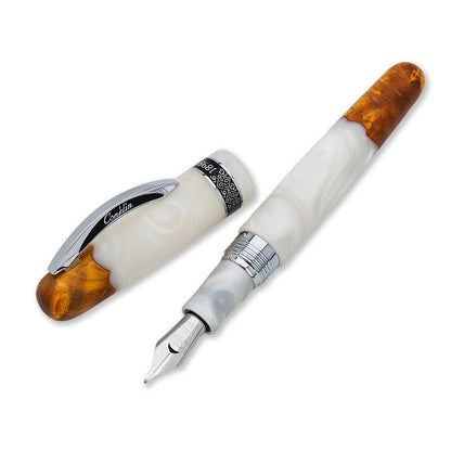 Conklin Spectra Fusion White Fountain Pen
