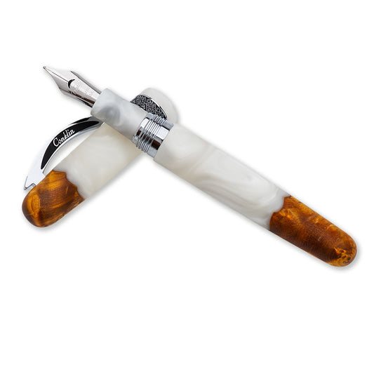 Conklin Spectra Fusion White Fountain Pen