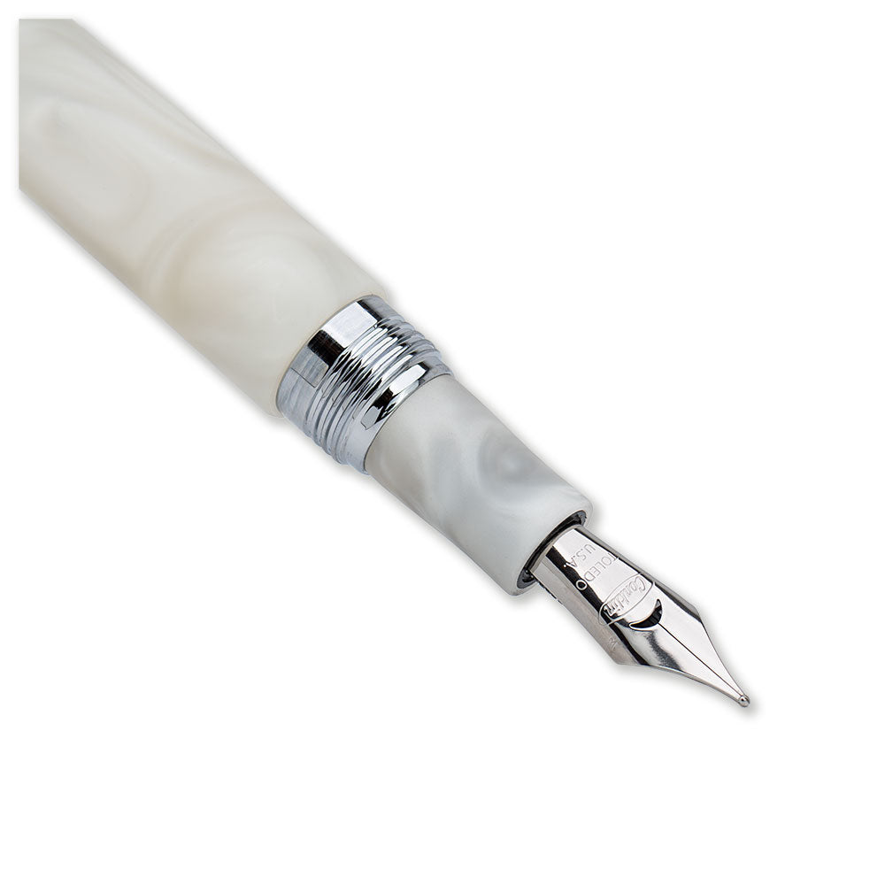Conklin Spectra Fusion White Fountain Pen