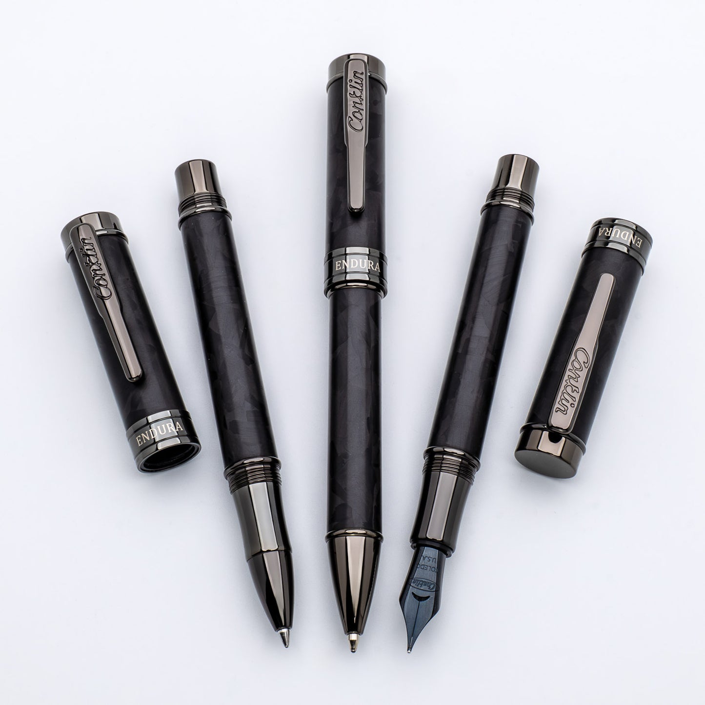 Conklin Endura Rollerball Forged Carbon Fiber