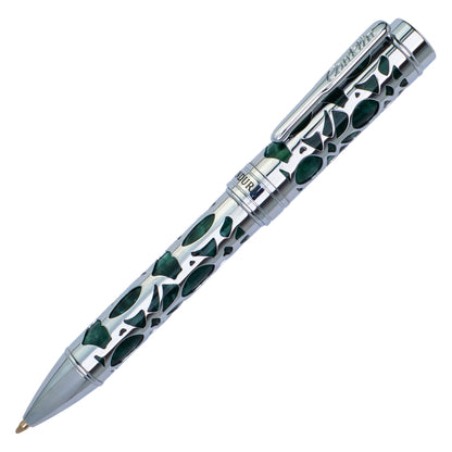 Conklin Endura Deco Crest Ballpoint Green & Chrome