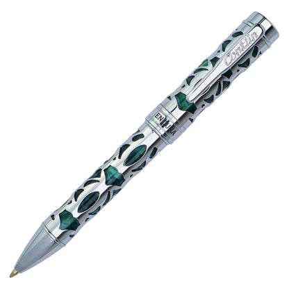 Conklin Endura Deco Crest Ballpoint Green & Chrome