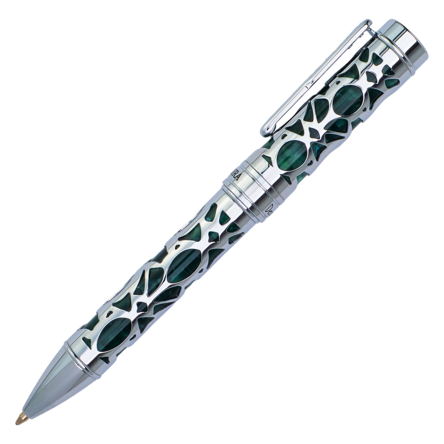 Conklin Endura Deco Crest Ballpoint Green & Chrome