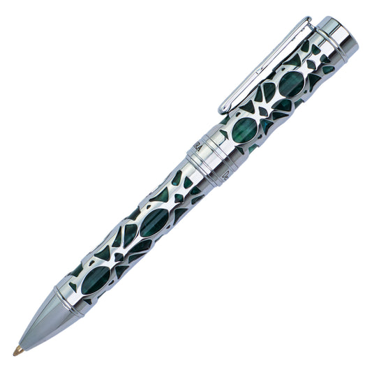 Conklin Endura Deco Crest Ballpoint Green & Chrome