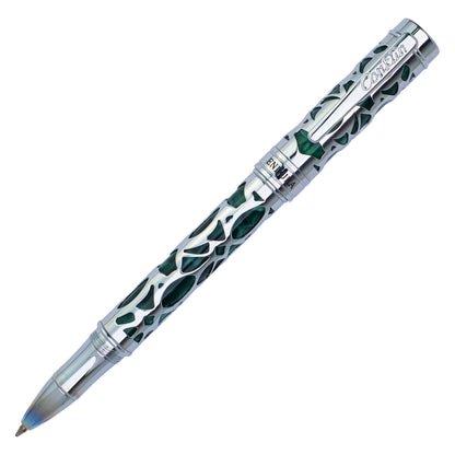 Conklin Endura Deco Crest Rollerball Green & Chrome