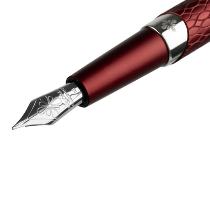 Diplomat Cobra Burgundy Red Fountain Pen