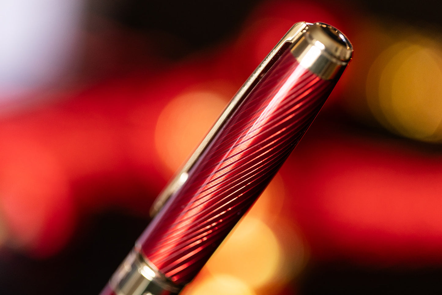 ST Dupont Line D Horse Mane Rollerball Red + Gold