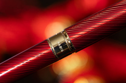 ST Dupont Line D Horse Mane Red + Gold Fountain Pen