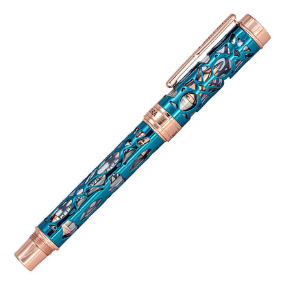 Conklin Endura Deco Crest Rollerball Demo & Blue