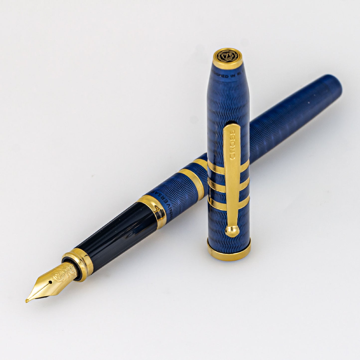Cross 175th Anniversary Century II Blue & Gold Fountain Pen Medium Nib