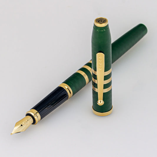 Cross 175th Anniversary Century II Green & Gold Fountain Pen Medium Nib