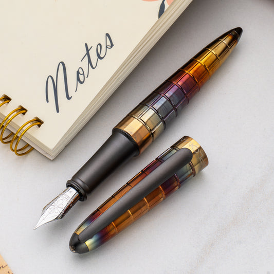 Diplomat Aero Rhomb Flame Fountain Pen