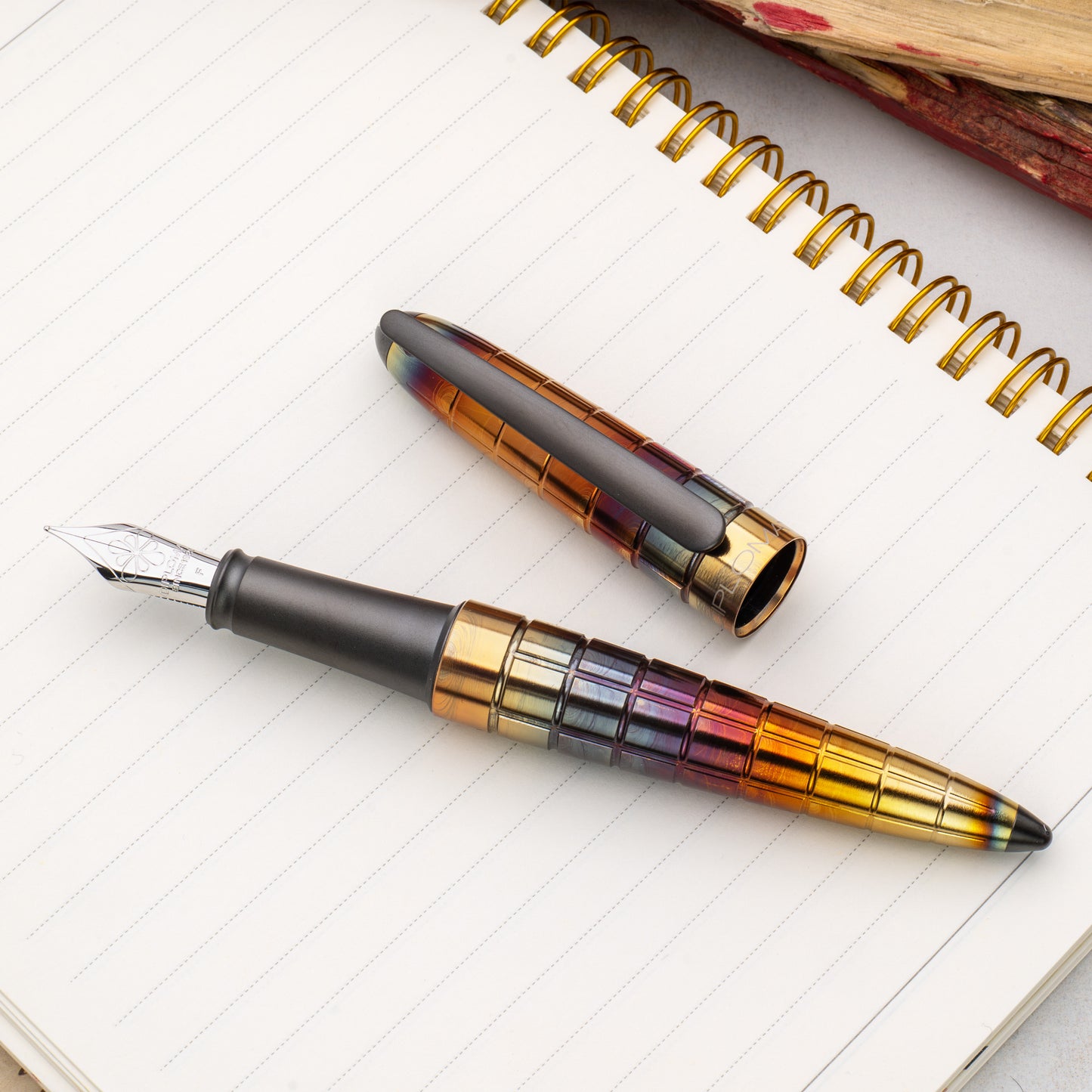 Diplomat Aero Rhomb Flame Fountain Pen