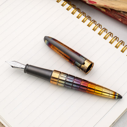 Diplomat Aero Rhomb Flame Fountain Pen