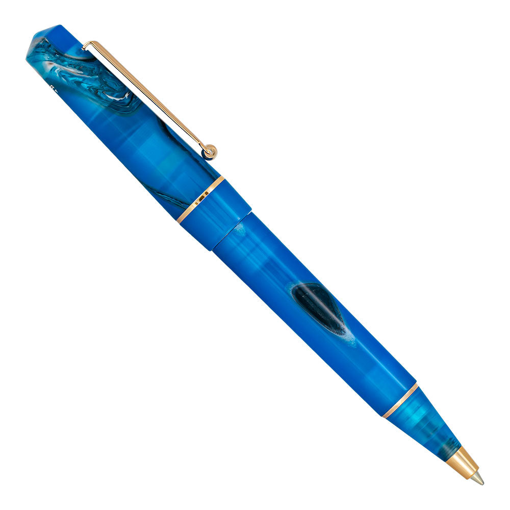 Delta Duna Ballpoint Oasis Blue Rose Gold Trim