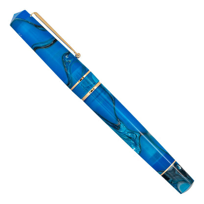 Delta Duna Rollerball Oasis Blue Rose Gold Trim