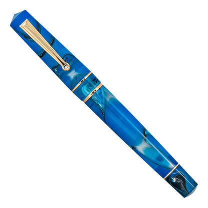 Delta Duna Rollerball Oasis Blue Rose Gold Trim