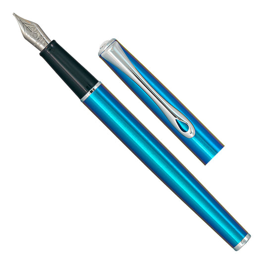 Diplomat Traveller Fountain Pen Funky Blue