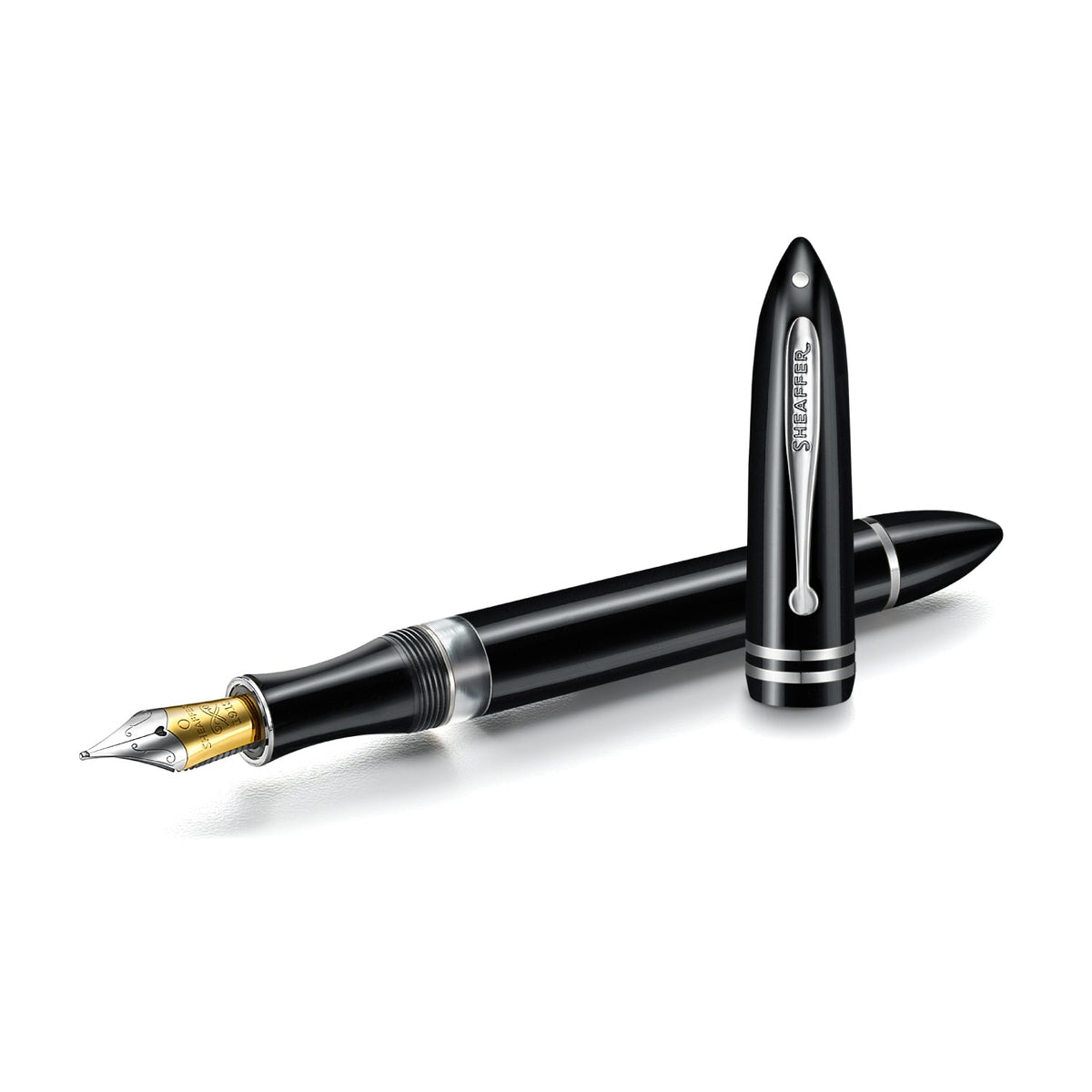 Sheaffer Balance Black Chrome Trim Fountain Pen