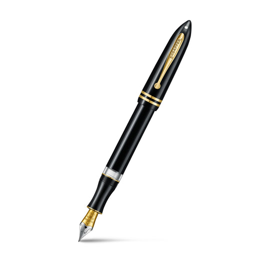 Sheaffer Balance Black Gold Trim Fountain Pen