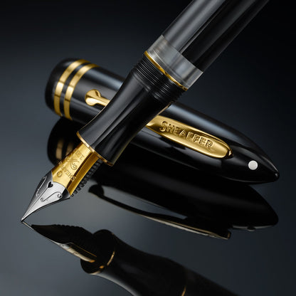 Sheaffer Balance Black Gold Trim Fountain Pen