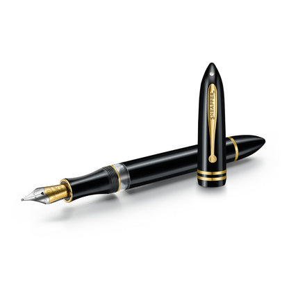 Sheaffer Balance Black Gold Trim Fountain Pen