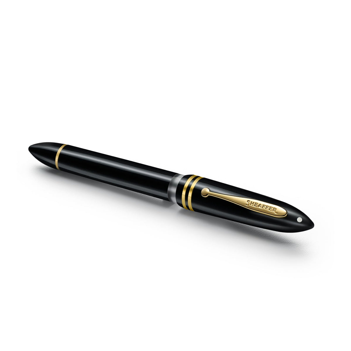 Sheaffer Balance Black Gold Trim Fountain Pen
