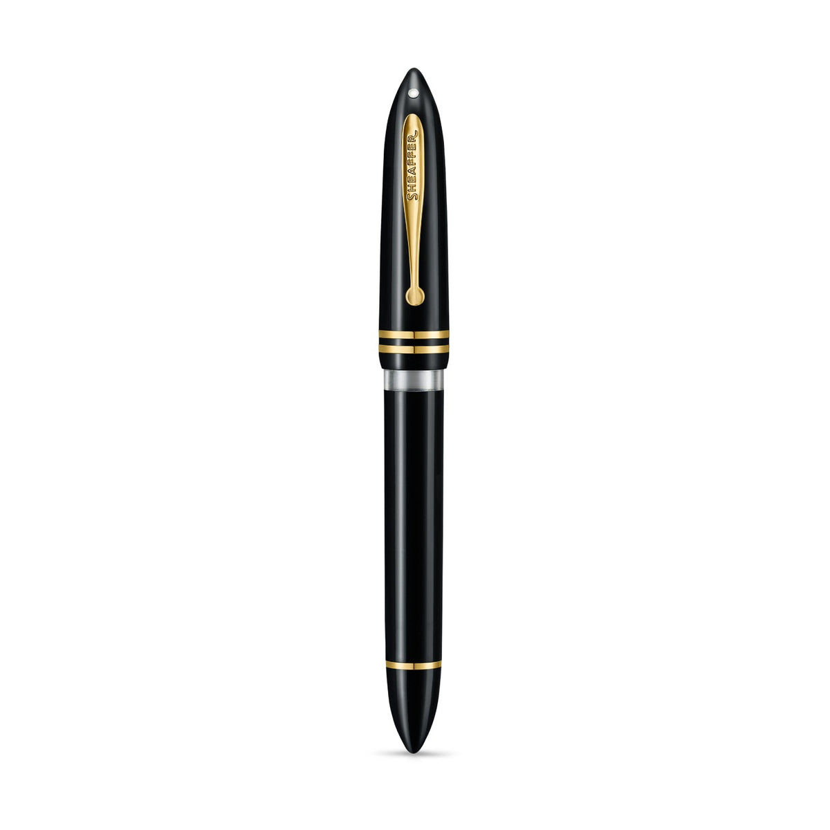 Sheaffer Balance Black Gold Trim Fountain Pen