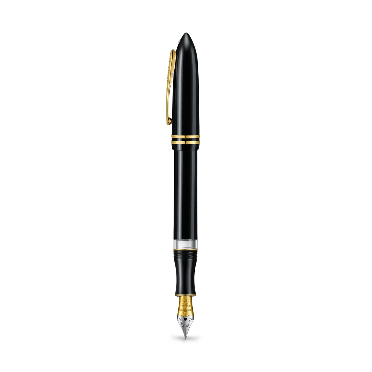 Sheaffer Balance Black Gold Trim Fountain Pen