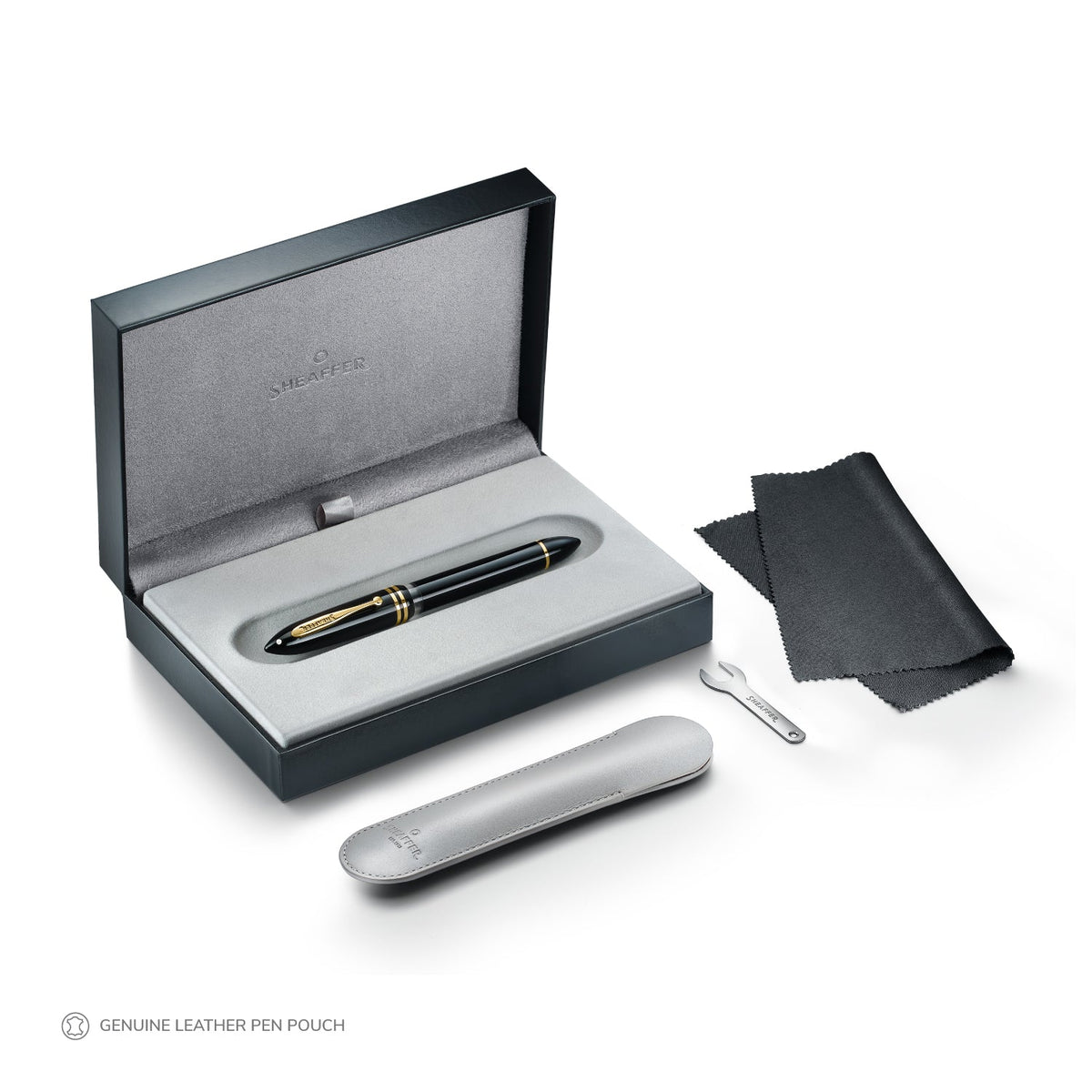Sheaffer Balance Black Gold Trim Fountain Pen