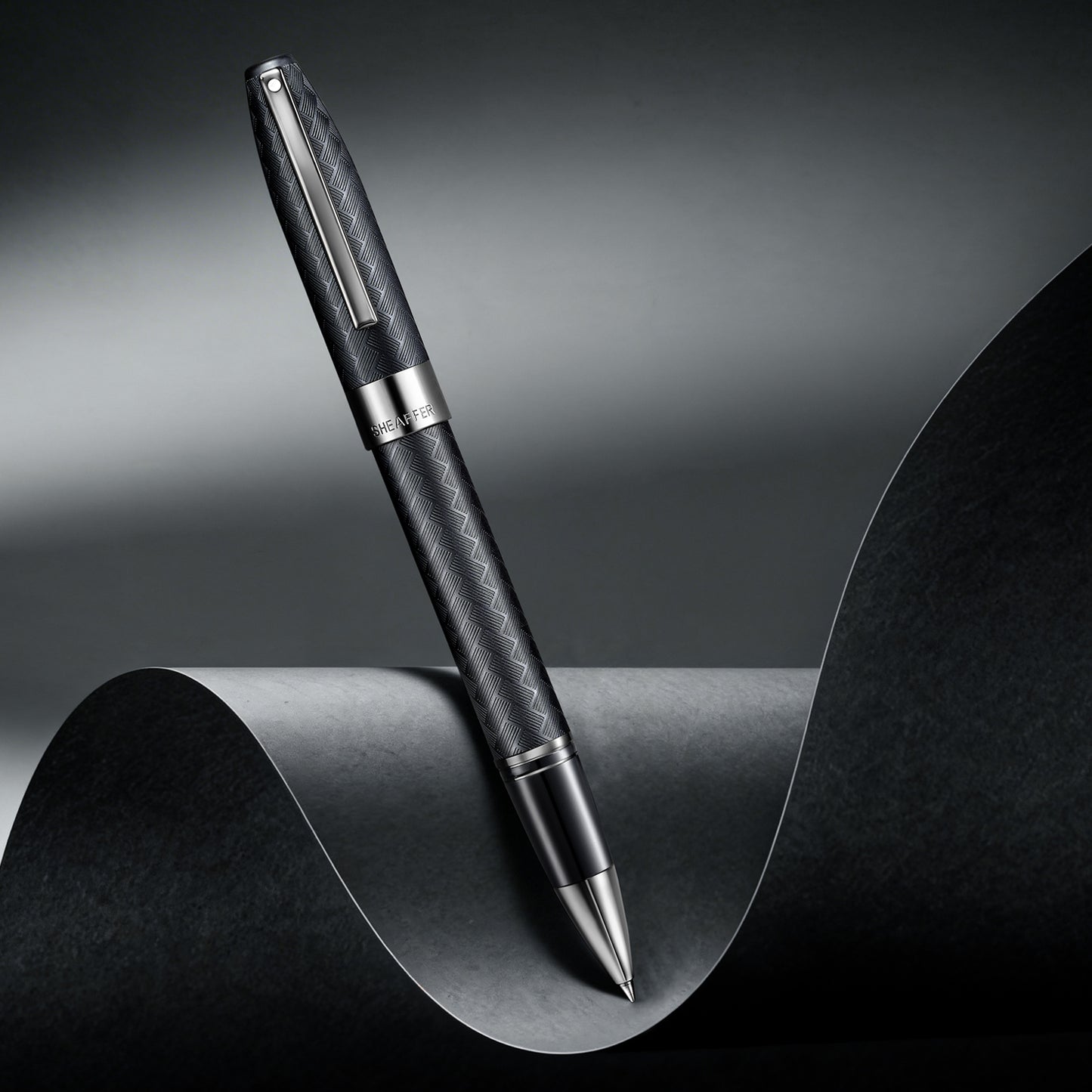 Sheaffer Legacy Rollerball Matte Black Chevron