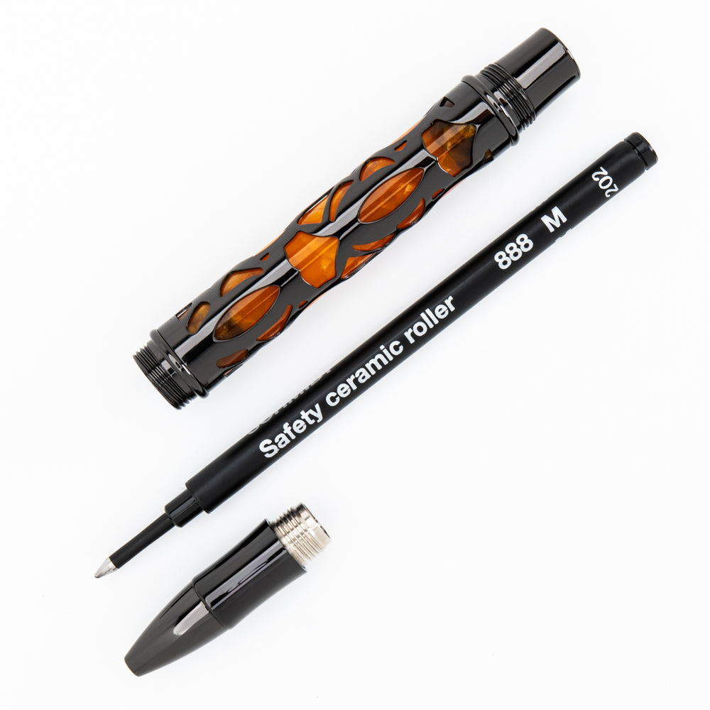 Conklin Endura Deco Crest Rollerball Orange & Gunmetal