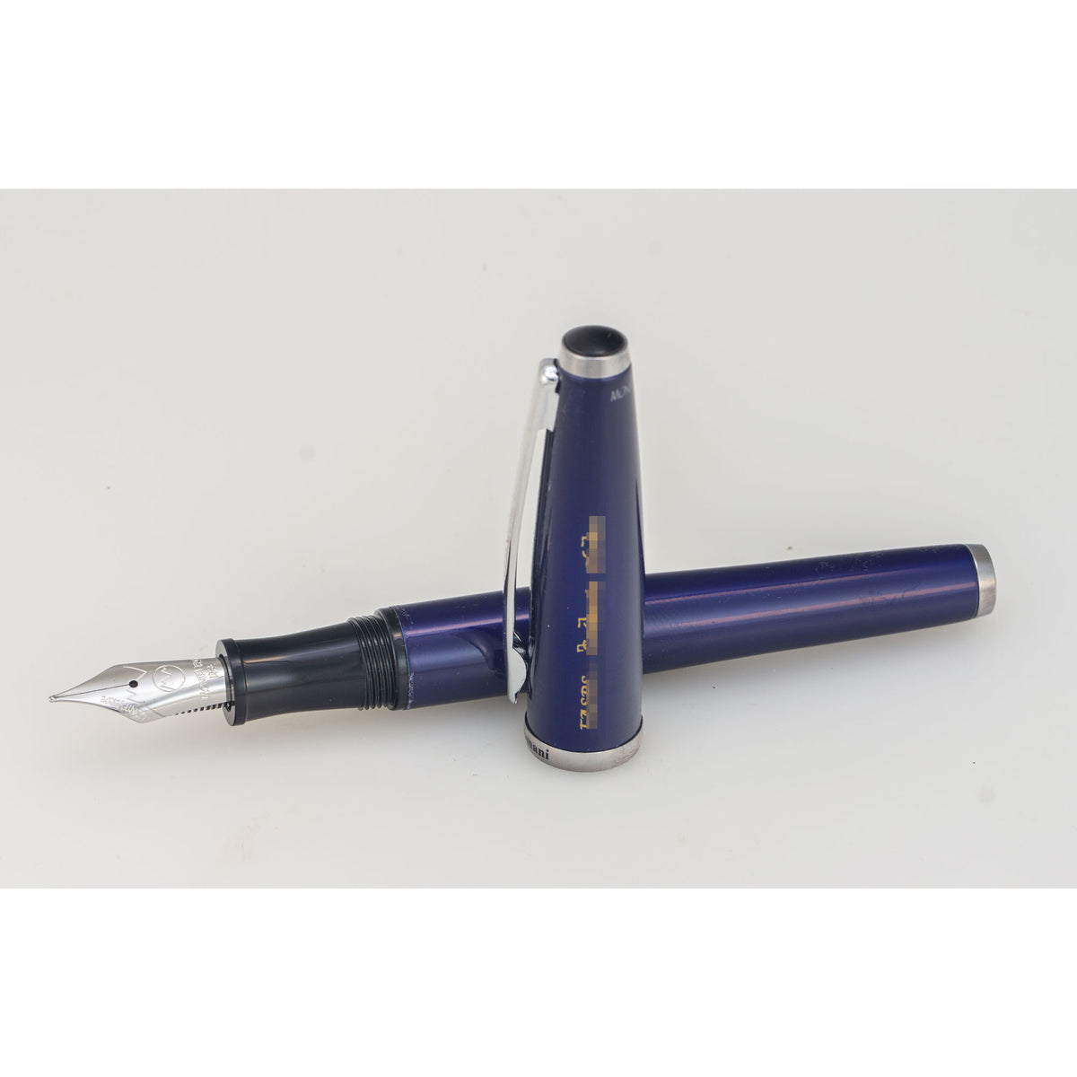 Monteverde Aldo Domani Fountain Pen Blue Medium Nib - ENGRAVED