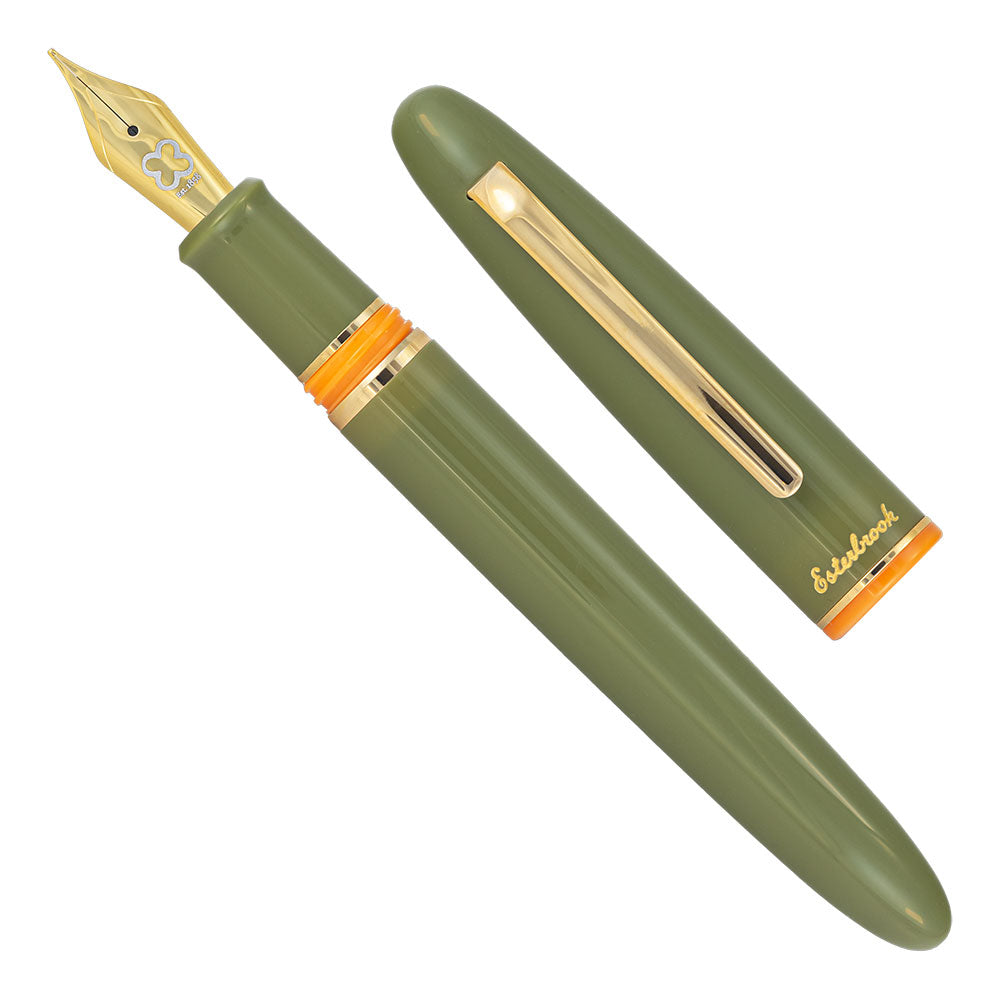 Esterbrook Estie Back to the Lands Quirky Leaf Gold Trim Fountain Pen