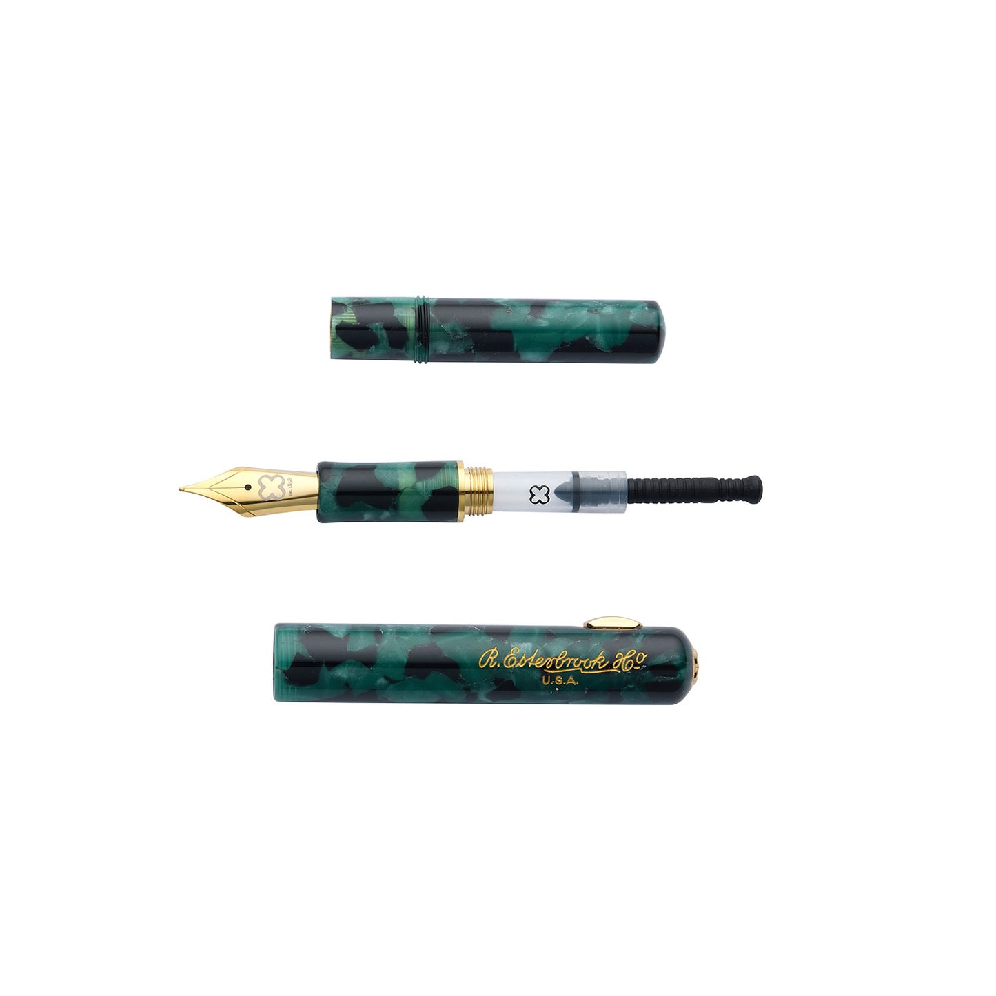 Esterbrook Niblet Evergreen Gold Trim Fountain Pen