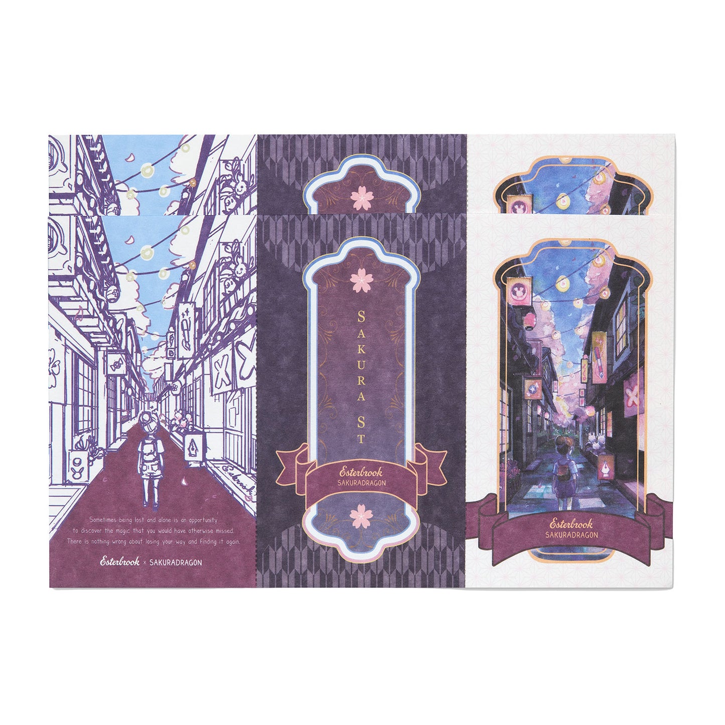 Esterbrook x Sakuradragon Blotter Paper Sakura Street